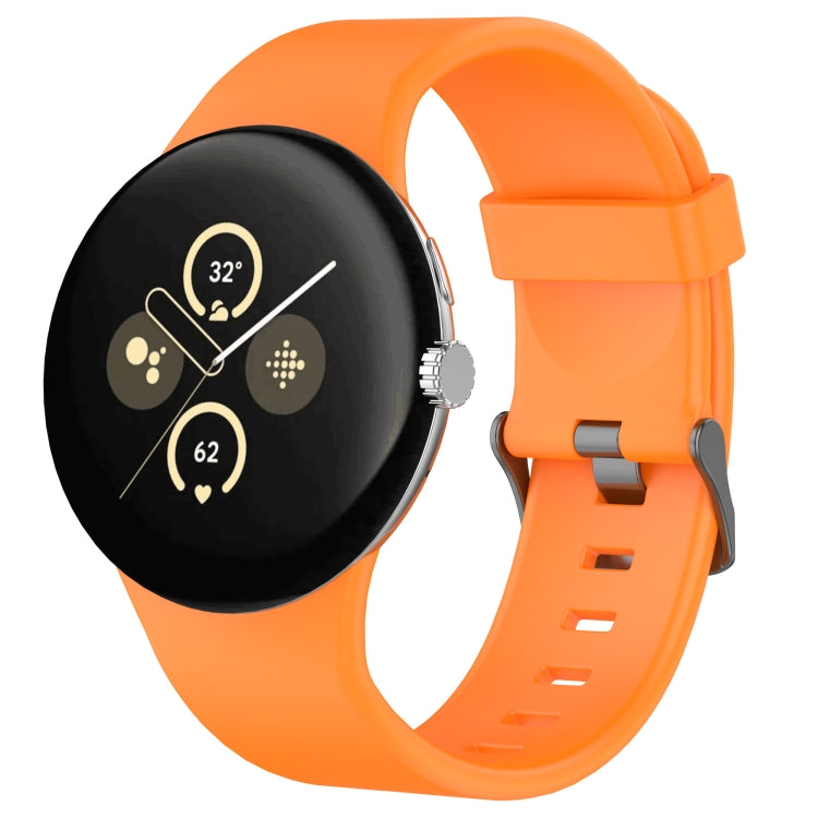 Einfarbiges Sport-Silikonarmband, für Google Pixel Watch 4 / Watch 3 45mm