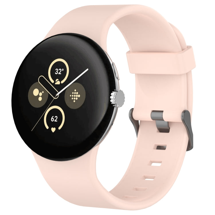 Einfarbiges Sport-Silikonarmband, für Google Pixel Watch 4 / Watch 3 45mm