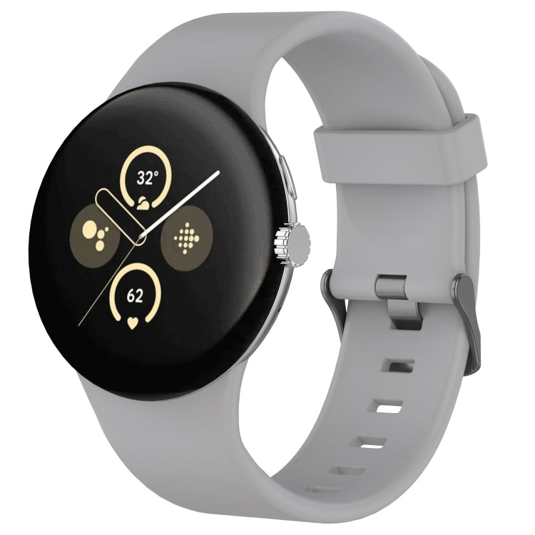 Einfarbiges Sport-Silikonarmband, für Google Pixel Watch 4 / Watch 3 45mm