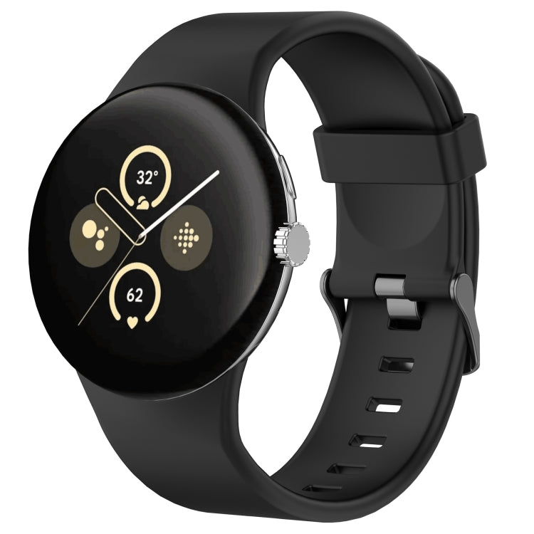 Einfarbiges Sport-Silikonarmband, für Google Pixel Watch 4 / Watch 3 45mm
