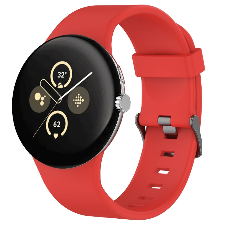 Einfarbiges Sport-Silikonarmband, für Google Pixel Watch 4 / Watch 3 45mm