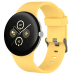 Einfarbiges Sport-Silikonarmband, für Google Pixel Watch 4 / Watch 3 45mm