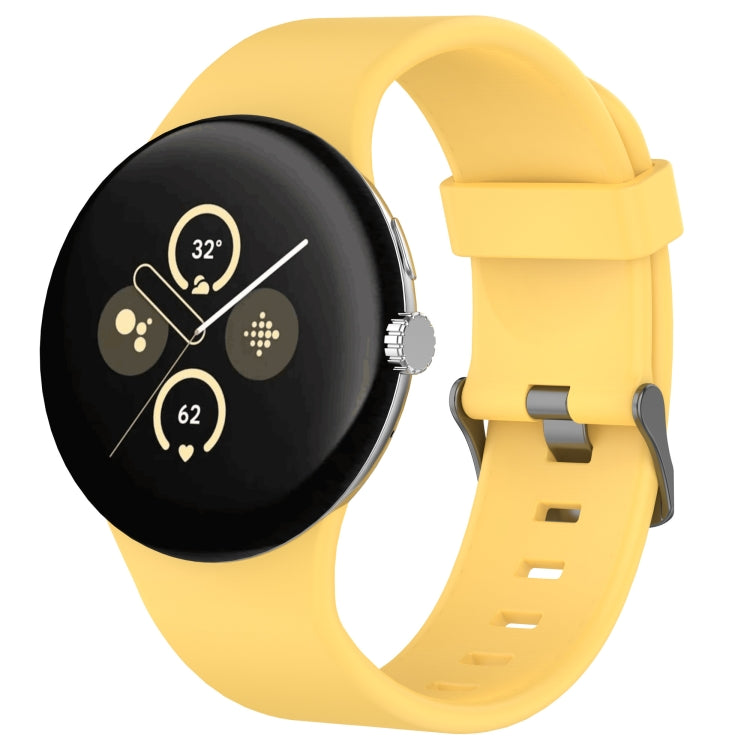Einfarbiges Sport-Silikonarmband, für Google Pixel Watch 4 / Watch 3 45mm