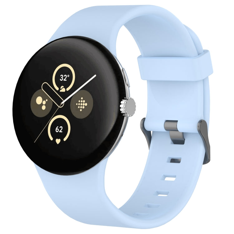 Einfarbiges Sport-Silikonarmband, für Google Pixel Watch 4 / Watch 3 45mm