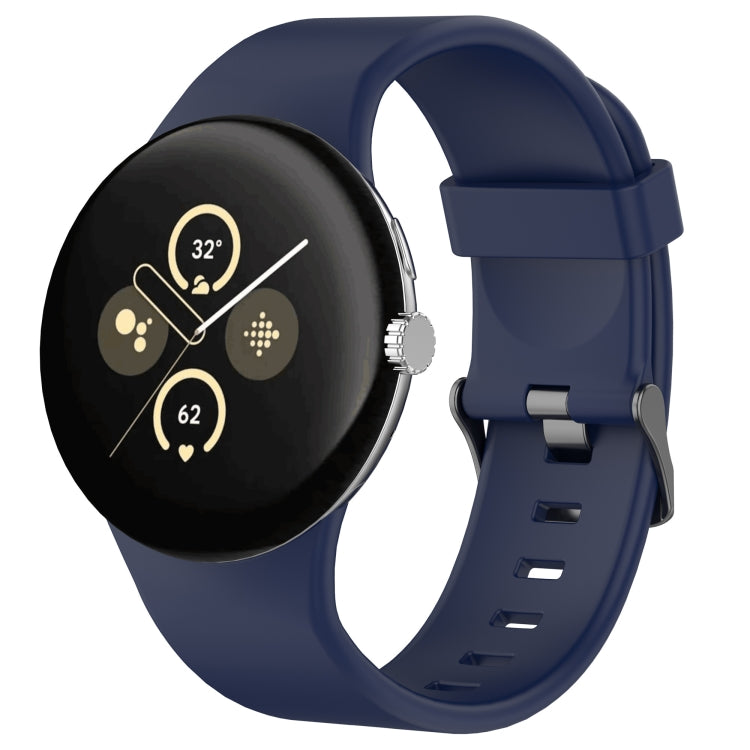 Einfarbiges Sport-Silikonarmband, für Google Pixel Watch 4 / Watch 3 45mm