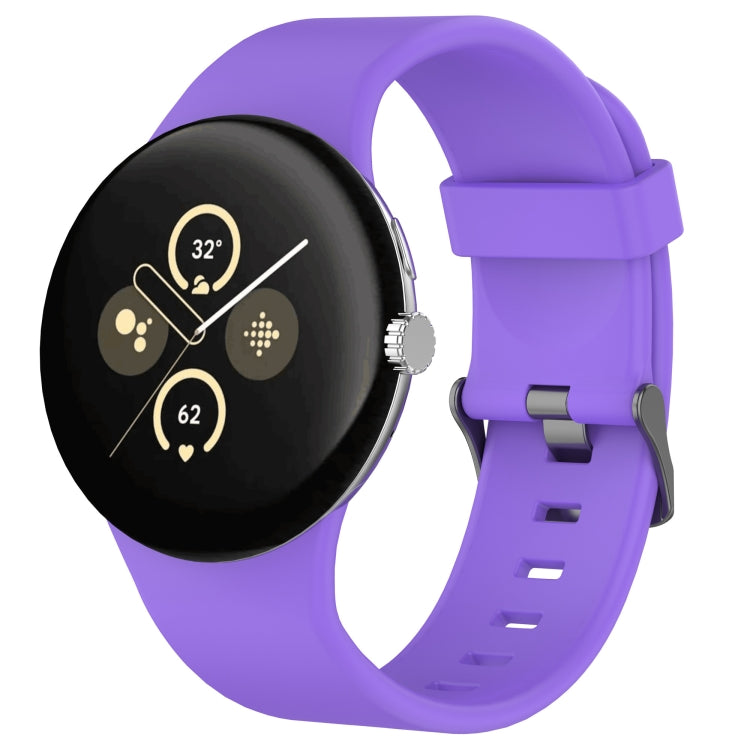 Einfarbiges Sport-Silikonarmband, für Google Pixel Watch 4 / Watch 3 45mm
