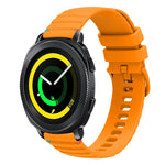 Welliges, gepunktetes, genähtes 20mm Silikon-Uhrenarmband, für Samsung Galaxy Gear Sport, für Samsung Galaxy Watch Active 2, für Samsung Galaxy Watch3 41mm, für Samsung Galaxy Watch Active