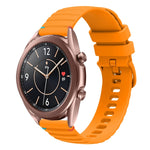 Welliges, gepunktetes, genähtes 20mm Silikon-Uhrenarmband, für Samsung Galaxy Gear Sport, für Samsung Galaxy Watch Active 2, für Samsung Galaxy Watch3 41mm, für Samsung Galaxy Watch Active