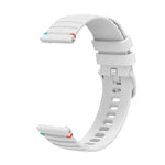 Wellenförmiges, gepunktetes, genähtes 20-mm-Silikonarmband, passend für Samsung Galaxy Watch 42 mm und Samsung Gear S2 Classic