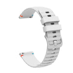 Wellenförmiges, gepunktetes, genähtes 20-mm-Silikonarmband, passend für Samsung Galaxy Watch 42 mm und Samsung Gear S2 Classic