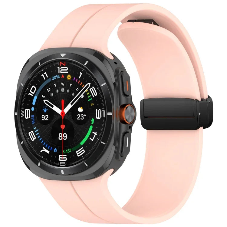 Silikonarmband im Groove-Stil mit Magnetverschluss für Samsung Galaxy Watch Ultra 47 mm