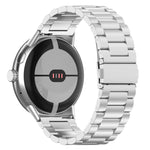 Dreireihiges Edelstahl-Uhrenarmband, passend für Google Pixel Watch 4 / Watch 3 (45 mm) und Google Pixel Watch 4 / 3 / 2 / 1 (41 mm)