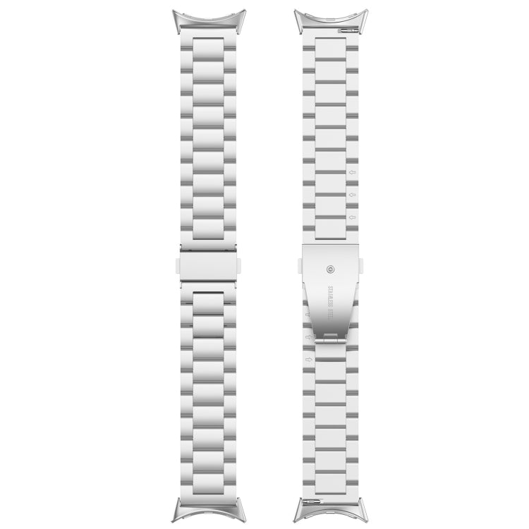 Dreireihiges Edelstahl-Uhrenarmband, passend für Google Pixel Watch 4 / Watch 3 (45 mm) und Google Pixel Watch 4 / 3 / 2 / 1 (41 mm)
