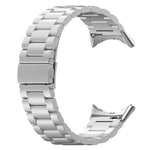 Dreireihiges Edelstahl-Uhrenarmband, passend für Google Pixel Watch 4 / Watch 3 (45 mm) und Google Pixel Watch 4 / 3 / 2 / 1 (41 mm)