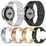 Dreireihiges Edelstahl-Uhrenarmband, passend für Google Pixel Watch 4 / Watch 3 (45 mm) und Google Pixel Watch 4 / 3 / 2 / 1 (41 mm)