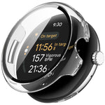 PC + Tempered Film Integrated Watch Protective Case, For Google Pixel Watch 3 45mm, For Google Pixel Watch 3 41mm