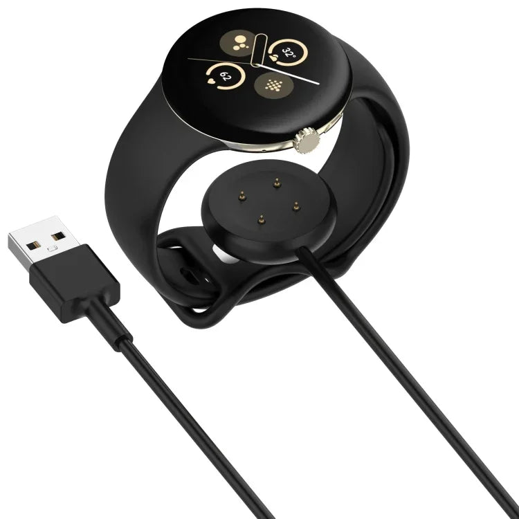 Ladekabel für Google Pixel Watch 3 (41/45 mm) mit USB-Anschluss, Länge: 1 m, USB-Schnittstelle