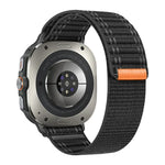 Armband aus Nylon mit Klettverschluss und Meereswellenmuster für Samsung Galaxy Watch Ultra 47 mm / Ultra 2025