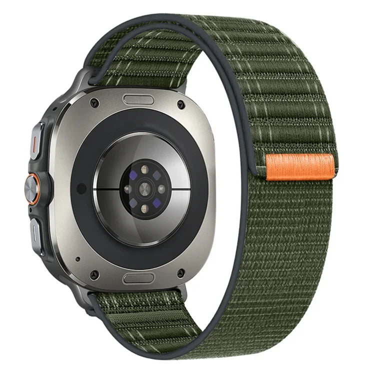 Armband aus Nylon mit Klettverschluss und Meereswellenmuster für Samsung Galaxy Watch Ultra 47 mm / Ultra 2025