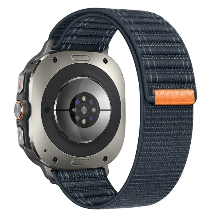 Armband aus Nylon mit Klettverschluss und Meereswellenmuster für Samsung Galaxy Watch Ultra 47 mm / Ultra 2025