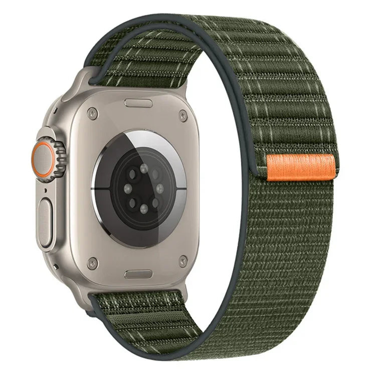 Sea Wave Nylon-Armband mit Klettverschluss, passend für Apple Watch SE 2023 (44 mm), Apple Watch SE 2023 (40 mm), Apple Watch Ultra 2 (49 mm), Apple Watch Series 9 (45 mm), Apple Watch Series 9 (41 mm), Apple Watch Ultra (49 mm) ...