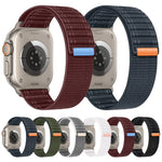 Sea Wave Nylon-Armband mit Klettverschluss, passend für Apple Watch SE 2023 (44 mm), Apple Watch SE 2023 (40 mm), Apple Watch Ultra 2 (49 mm), Apple Watch Series 9 (45 mm), Apple Watch Series 9 (41 mm), Apple Watch Ultra (49 mm) ...