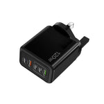 120W 3 PD Typ-C Dual USB Multi-Port-Ladegerät für Mobiltelefone, UK-Stecker, UK-Stecker