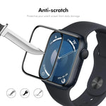2 Stück ENKAY 3D Vollflächige, weiche PC-Kanten-PMMA-HD-Displayschutzfolie, für Apple Watch Series 11/10 (46 mm) und Apple Watch Series 11/10 (42 mm)