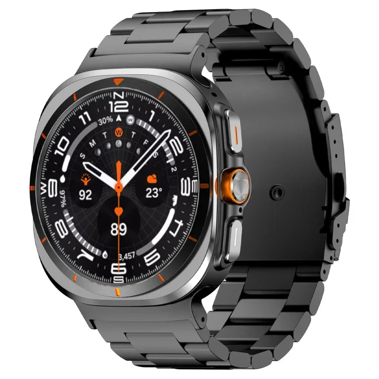 Drei-Perlen-Armband aus Titanlegierung für Samsung Galaxy Watch Ultra 47 mm