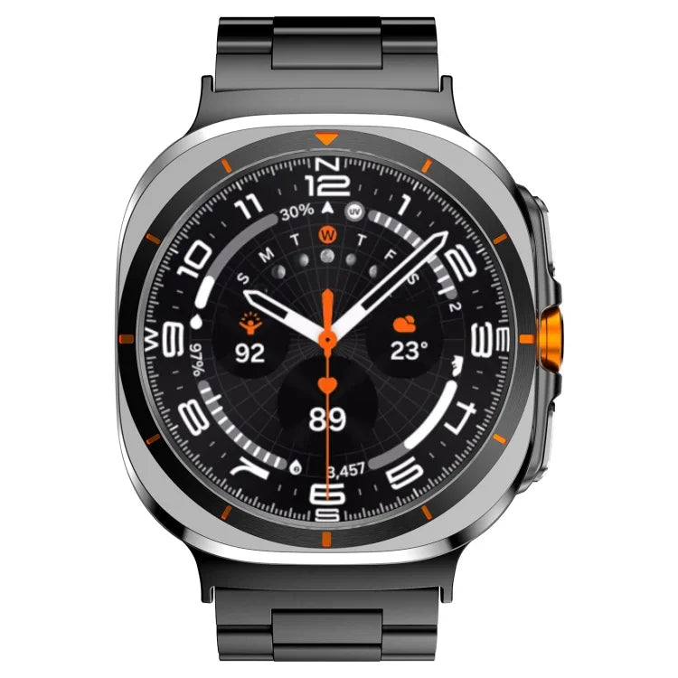 Drei-Perlen-Armband aus Titanlegierung für Samsung Galaxy Watch Ultra 47 mm