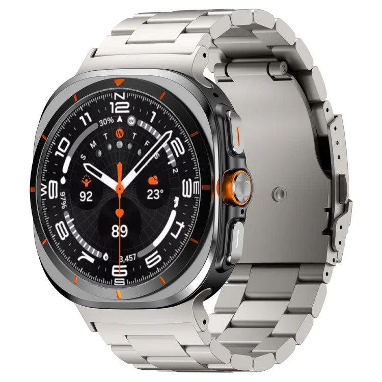Drei-Perlen-Armband aus Titanlegierung für Samsung Galaxy Watch Ultra 47 mm