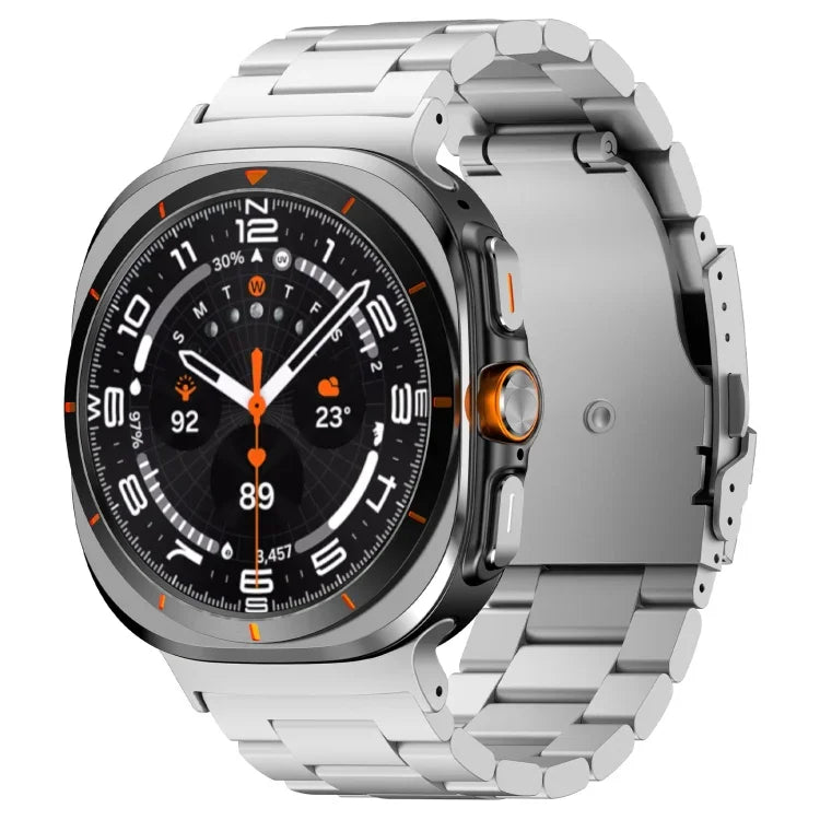 Drei-Perlen-Armband aus Titanlegierung für Samsung Galaxy Watch Ultra 47 mm