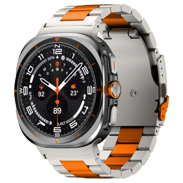 Drei-Perlen-Armband aus Titanlegierung für Samsung Galaxy Watch Ultra 47 mm