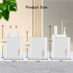 120W PD3.0 3 Typ-C 2 USB Multi-Port-Schnellladegerät mit Typ-C auf Typ-C Kabel, EU-Stecker, EU-Stecker + C zu C Kabel