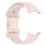 Silikon-Uhrenarmband mit Schmetterlingsschließe, einfarbig, Größe: S, für Google Pixel Watch 4 / Watch 3 (45 mm)