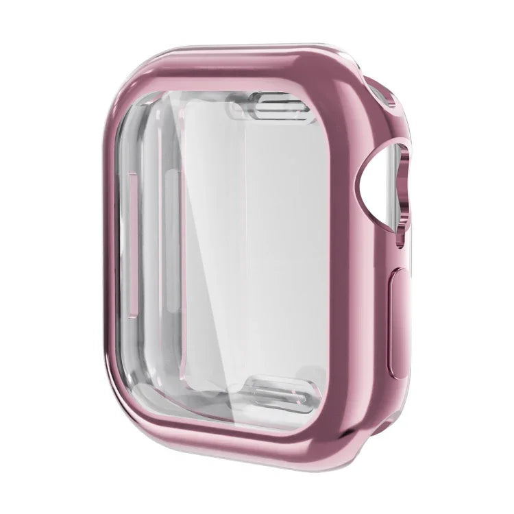 ENKAY Hat-Prince galvanisierte Soft-TPU-Schutzhülle mit Displayschutzfolie, für Apple Watch Series 11/10 (46 mm) und Apple Watch Series 11/10 (42 mm)