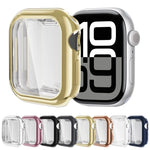Vollständige Schutzhülle aus galvanisiertem TPU für Apple Watch Series 11/10 (46 mm) und Apple Watch Series 11/10 (42 mm).