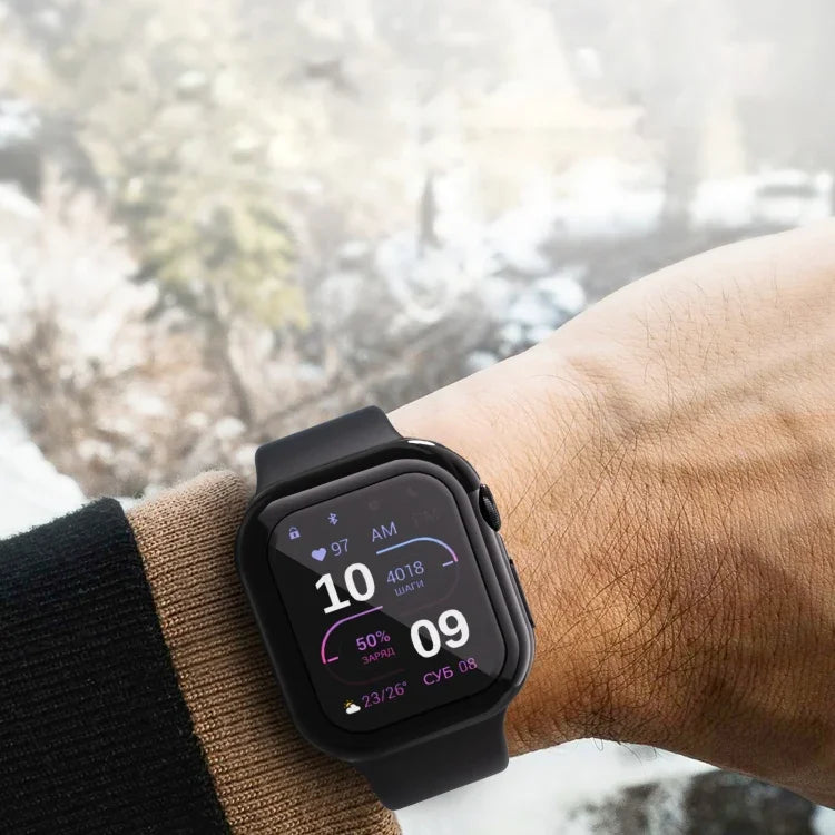 Vollständige Schutzhülle aus galvanisiertem TPU für Apple Watch Series 11/10 (46 mm) und Apple Watch Series 11/10 (42 mm).