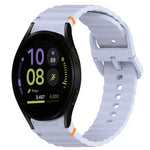 Welliges genähtes Schnellverschluss-Silikon-Uhrenarmband, für Samsung Galaxy Watch FE 40mm, für Samsung Galaxy Watch 7 44mm, für Samsung Galaxy Watch 7 40mm, für Samsung Galaxy Watch 6 Classic 47mm