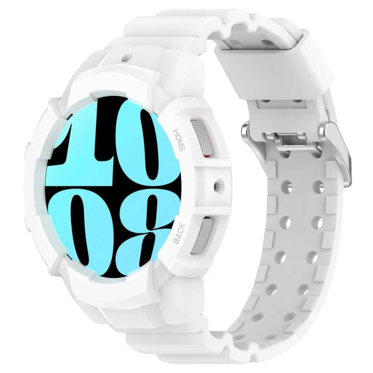Armor Silikon-Uhrenarmband mit Uhrengehäuse-Set, für Samsung Galaxy Watch 7 44 mm und Samsung Galaxy Watch 7 40 mm