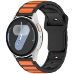 Zweifarbiges, I-förmiges Silikon-Uhrenarmband, für Samsung Galaxy Watch 20 mm und 22 mm