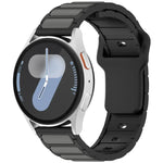 Zweifarbiges, I-förmiges Silikon-Uhrenarmband, für Samsung Galaxy Watch 20 mm und 22 mm