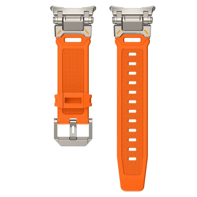 Titanium Connector Quick Release Silicone Watch Band, For Samsung Galaxy Watch Ultra 47mm / Ultra 2025