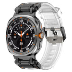 Black Connector Quick Release Silicone Watch Band, For Samsung Galaxy Watch Ultra 47mm / Ultra 2025