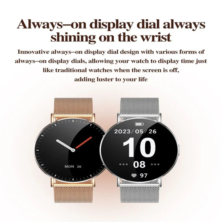 KM88 Smartwatch mit 1,32-Zoll-Farbbildschirm, unterstützt Bluetooth-Anrufe und Gesundheitsüberwachung
