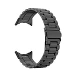 Dreifach-Perlen-Armband aus Edelstahl mit integrierter Faltschließe, für Google Pixel Watch 4 / Watch 3 (45 mm)