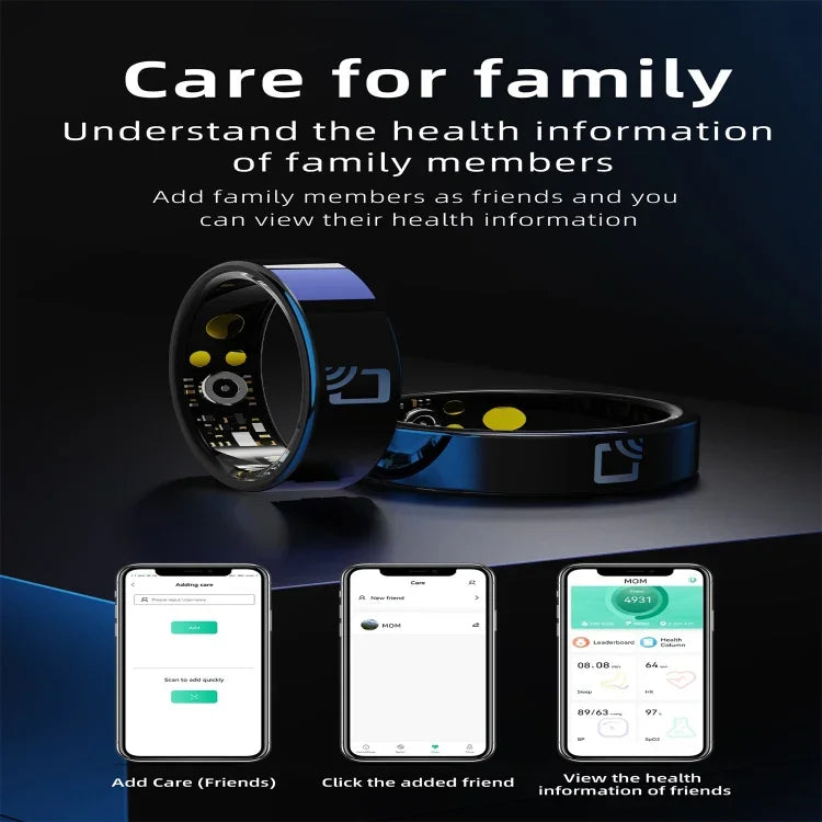 R20 SIZE 11 Smart Ring, Support Heart Rate / Blood Oxygen / Sleep Monitoring / Multiple Sports Modes