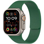 Magnetisches Silikon-Uhrenarmband mit Litschi-Textur, für Apple Watch 46 mm / 49 mm / 45 mm / 44 mm, für Apple Watch 42 mm / 41 mm / 40 mm / 38 mm