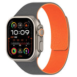 Magnetisches Silikon-Uhrenarmband mit Litschi-Textur, für Apple Watch 46 mm / 49 mm / 45 mm / 44 mm, für Apple Watch 42 mm / 41 mm / 40 mm / 38 mm