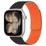 Magnetisches Silikon-Uhrenarmband mit Litschi-Textur, für Apple Watch 46 mm / 49 mm / 45 mm / 44 mm, für Apple Watch 42 mm / 41 mm / 40 mm / 38 mm